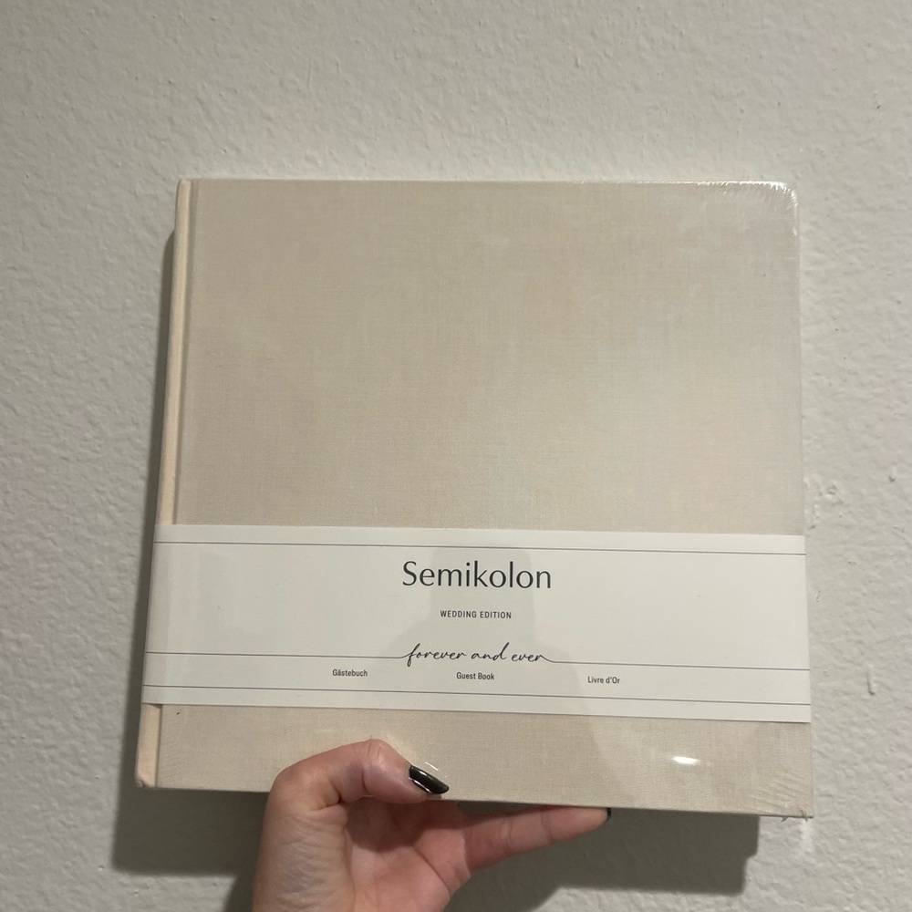 Cream Wedding Edition Guest Book